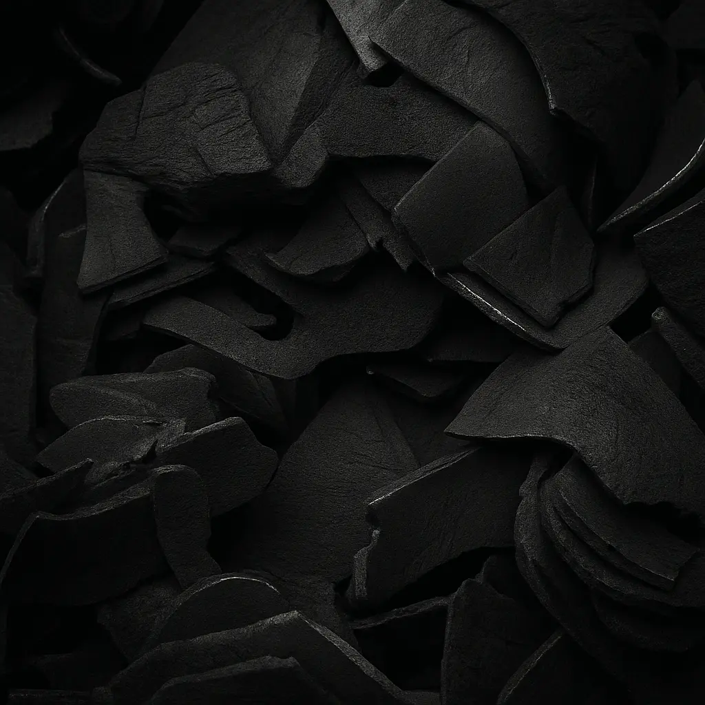 Sustainable coconut farm in Indonesia with workers harvesting coconut shells